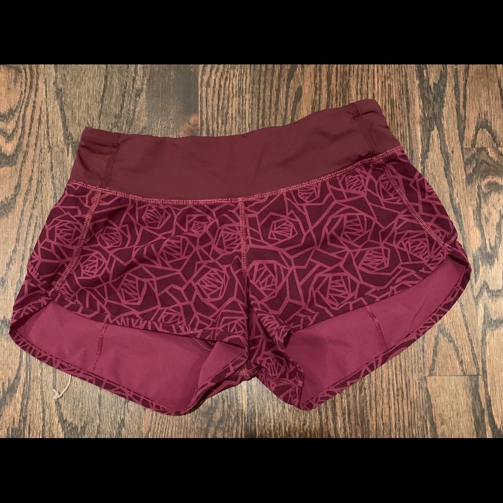 Lululemon speed up shorts size 2